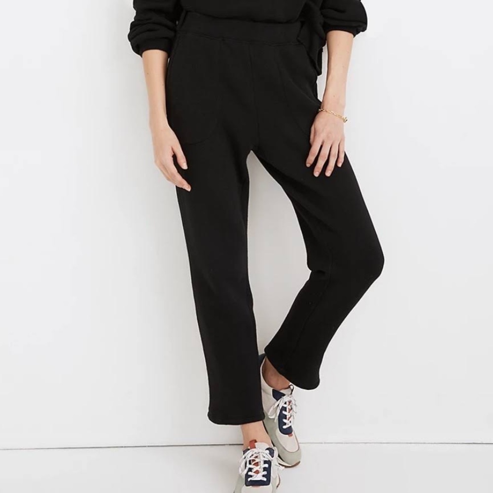 Madewell mwl airyterry tapered sweatpants: stitched-pocket edition